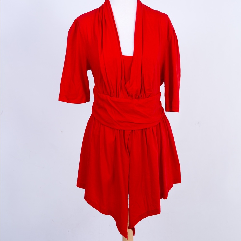 Red Tunic Top